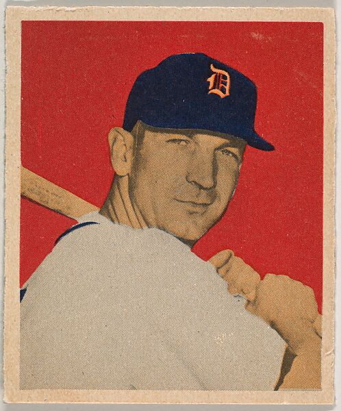 Pat Mullin, part of the 1949 Bowman Baseball series (R406-2) issued by Bowman Gum Company., Bowman Gum Company, Commercial color lithograph 