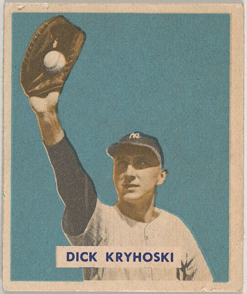 Dick Kryhoski, part of the 1949 Bowman Baseball series (R406-2) issued by Bowman Gum Company., Bowman Gum Company, Commercial color lithograph 