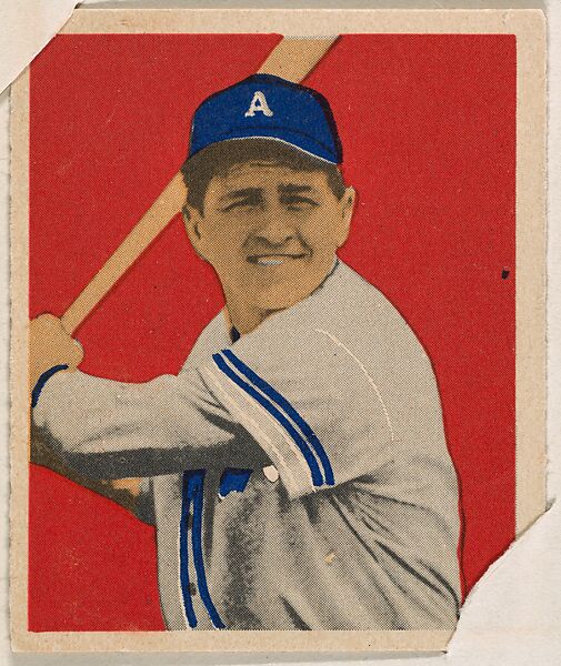 Elmer Valo, part of the 1949 Bowman Baseball series (R406-2) issued by Bowman Gum Company., Bowman Gum Company, Commercial color lithograph 