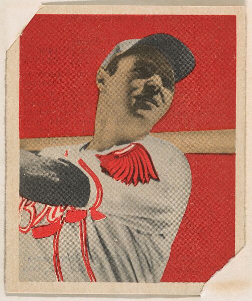 Tommy Holmes, part of the 1949 Bowman Baseball series (R406-2) issued by Bowman Gum Company., Bowman Gum Company, Commercial color lithograph 
