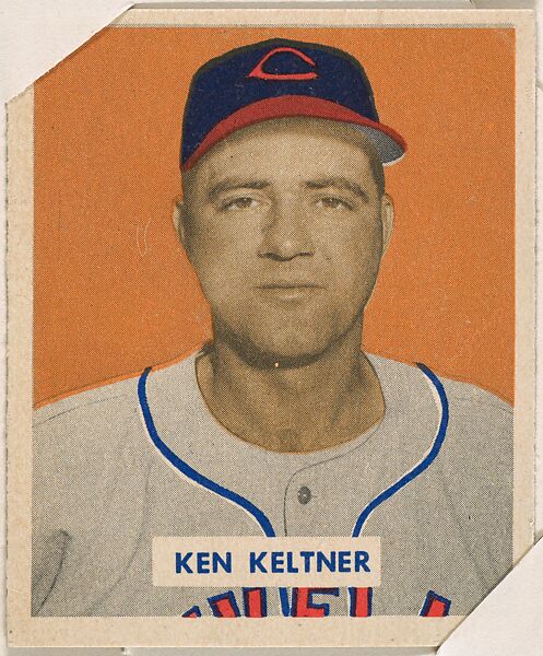 Ken Keltner, part of the 1949 Bowman Baseball series (R406-2) issued by Bowman Gum Company., Bowman Gum Company, Commercial color lithograph 
