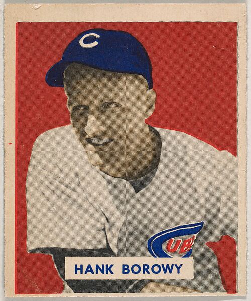Bowman Gum Company Hank Borowy, part of the 1949 Bowman Baseball