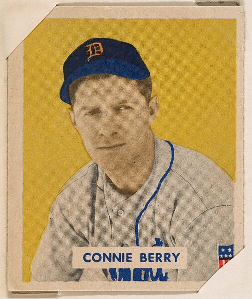 Bowman Gum Company Connie Berry Part Of The 1949 Bowman Baseball