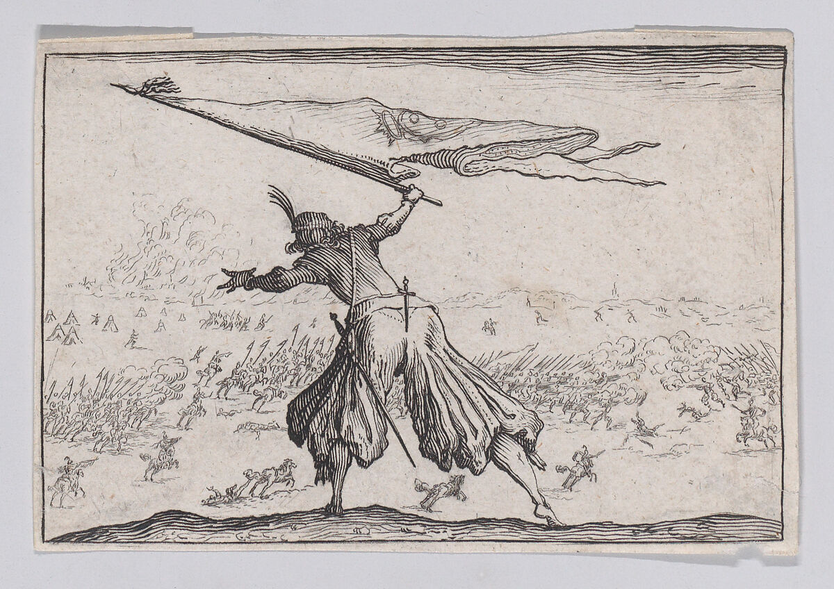 Copy of Le Porte-Étendard (The Standard Bearer), from "Les Caprices", Anonymous, Etching 
