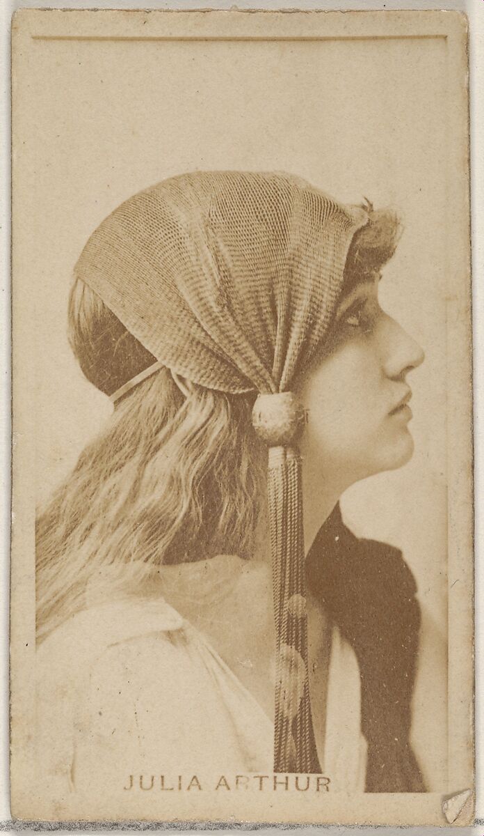 Julia Arthur, from the Actors and Actresses series (N45, Type 8) for Virginia Brights Cigarettes, Issued by Allen &amp; Ginter (American, Richmond, Virginia), Albumen photograph 