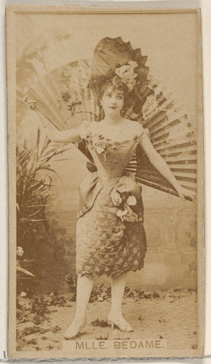 Mlle. Bedame, from the Actors and Actresses series (N45, Type 8) for Virginia Brights Cigarettes, Issued by Allen &amp; Ginter (American, Richmond, Virginia), Albumen photograph 
