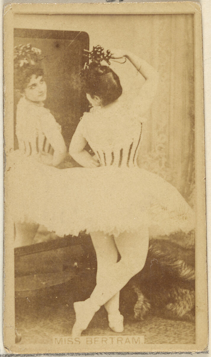 Miss Bertram, from the Actors and Actresses series (N45, Type 8) for Virginia Brights Cigarettes, Issued by Allen &amp; Ginter (American, Richmond, Virginia), Albumen photograph