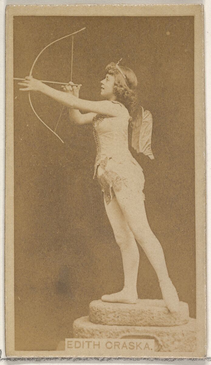 Edith Craska, from the Actors and Actresses series (N45, Type 8) for Virginia Brights Cigarettes, Issued by Allen &amp; Ginter (American, Richmond, Virginia), Albumen photograph 