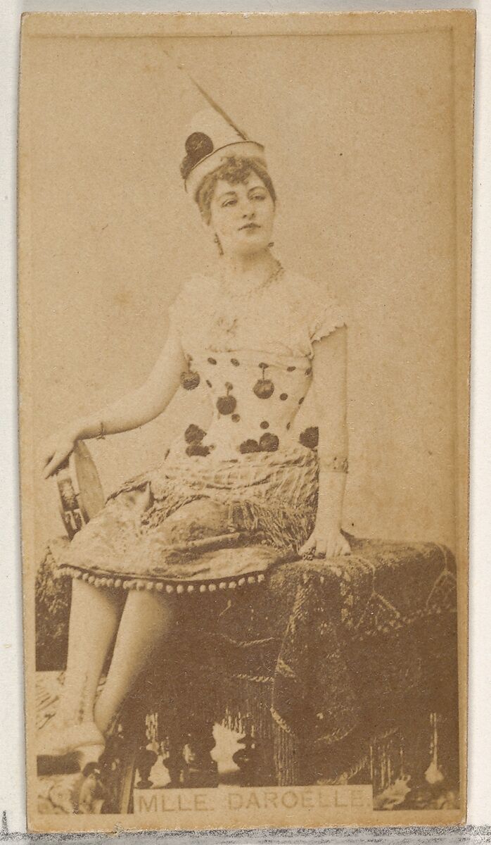 Mlle. Daroelle, from the Actors and Actresses series (N45, Type 8) for Virginia Brights Cigarettes, Issued by Allen &amp; Ginter (American, Richmond, Virginia), Albumen photograph 