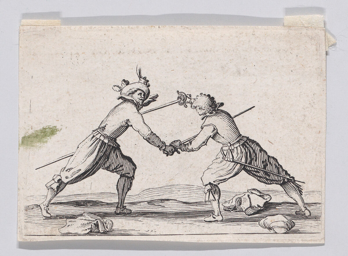 Copy of Le Duel a L'Épée (The Duel with Swords), from "Les Caprices", Anonymous, Etching 