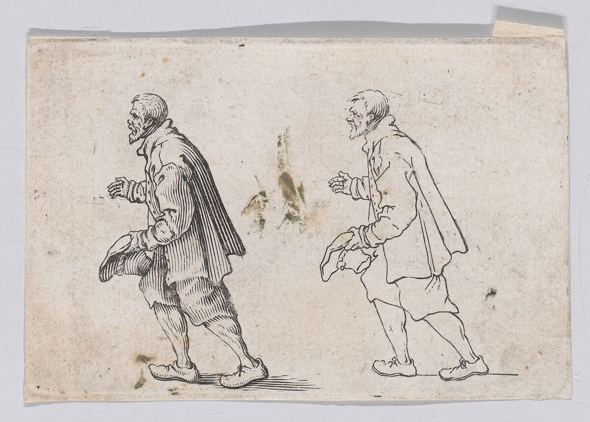 Reverse Copy of Le Paysan Qui Salue (The Peasant who Bows), from "Les Caprices" Series A, The Florence Set, Anonymous, Etching 