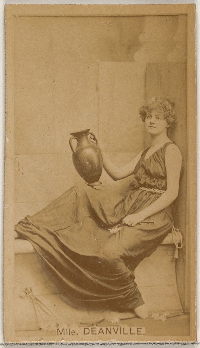 Mlle. Deanville, from the Actors and Actresses series (N45, Type 8) for Virginia Brights Cigarettes, Issued by Allen &amp; Ginter (American, Richmond, Virginia), Albumen photograph 