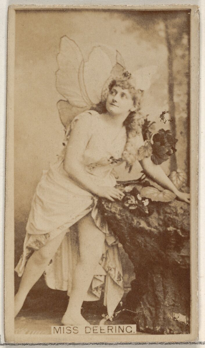 Miss Deering, from the Actors and Actresses series (N45, Type 8) for Virginia Brights Cigarettes, Issued by Allen &amp; Ginter (American, Richmond, Virginia), Albumen photograph 