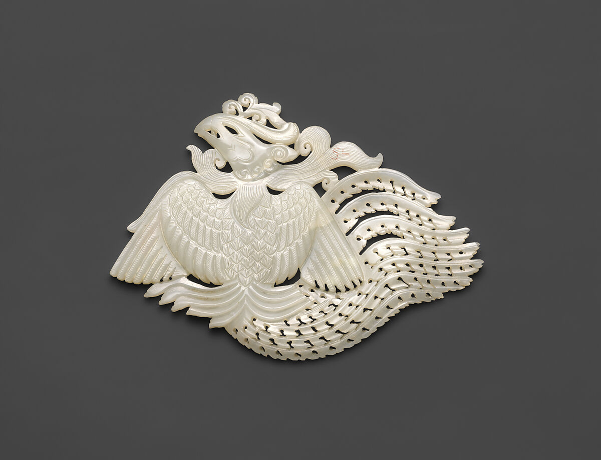 Fitting in the shape of a phoenix, Jade (nephrite), China 