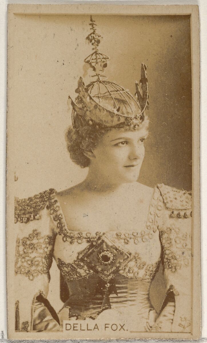 Della Fox, from the Actors and Actresses series (N45, Type 8) for Virginia Brights Cigarettes, Issued by Allen &amp; Ginter (American, Richmond, Virginia), Albumen photograph 