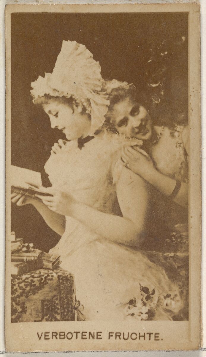 Verbotene Fruchte, from the Actors and Actresses series (N45, Type 8) for Virginia Brights Cigarettes, Issued by Allen &amp; Ginter (American, Richmond, Virginia), Albumen photograph 