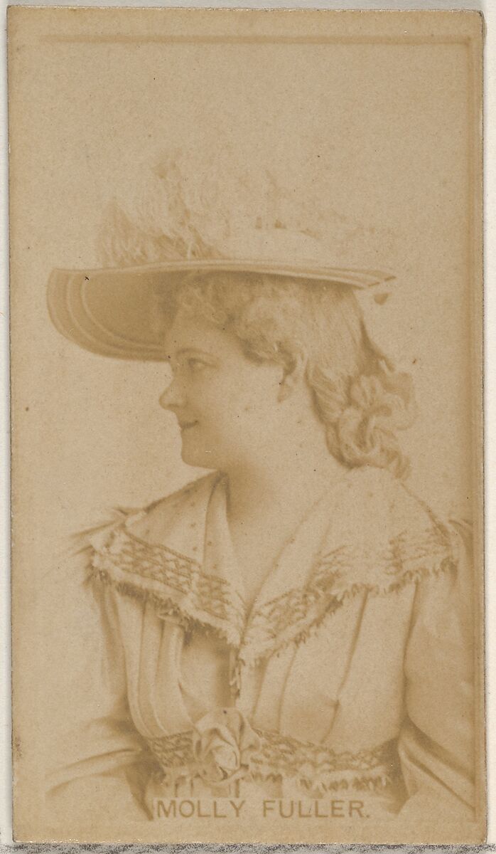 Molly Fuller, from the Actors and Actresses series (N45, Type 8) for Virginia Brights Cigarettes, Issued by Allen &amp; Ginter (American, Richmond, Virginia), Albumen photograph 