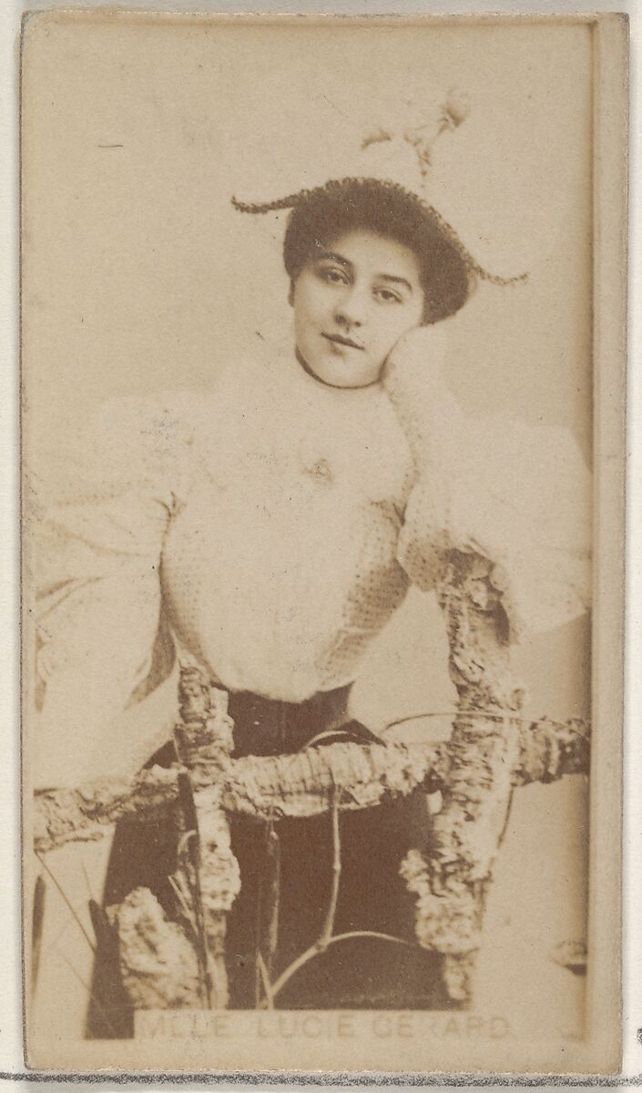 Mlle. Lucie Gerard, from the Actors and Actresses series (N45, Type 8) for Virginia Brights Cigarettes, Issued by Allen &amp; Ginter (American, Richmond, Virginia), Albumen photograph 