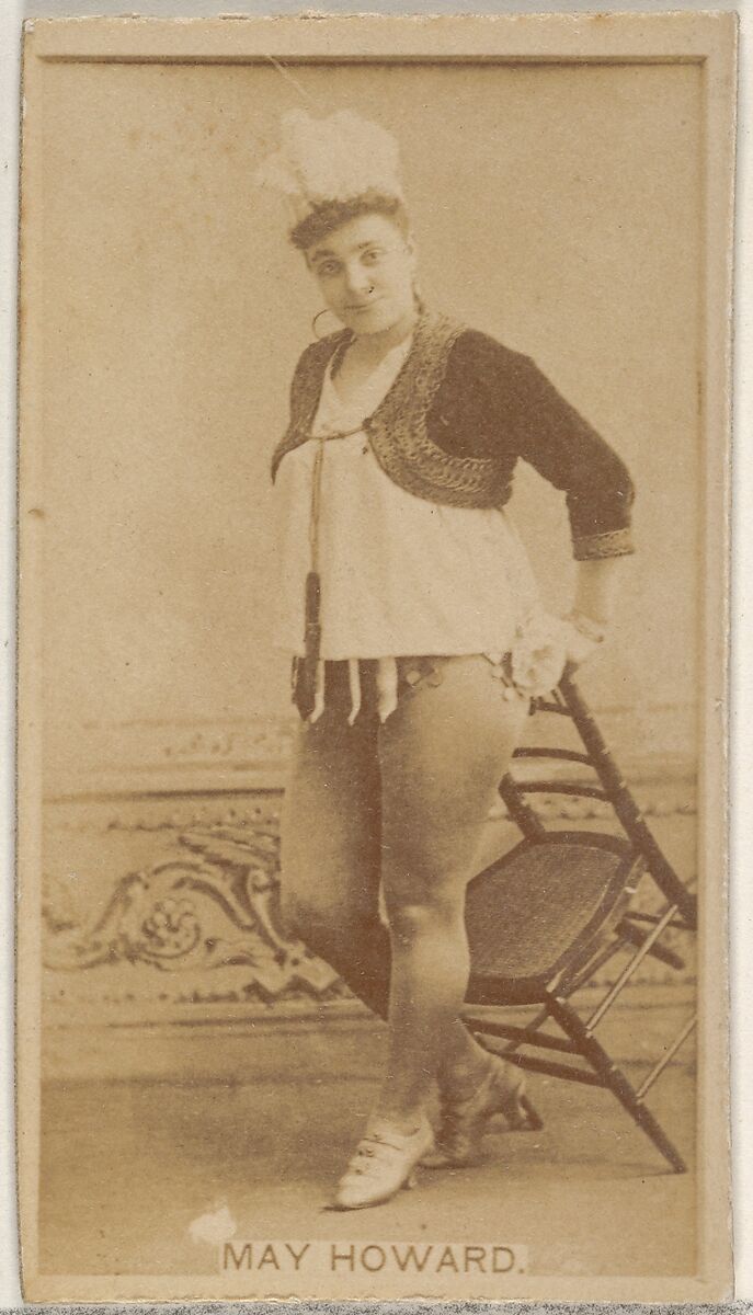 May Harold, from the Actors and Actresses series (N45, Type 8) for Virginia Brights Cigarettes, Issued by Allen &amp; Ginter (American, Richmond, Virginia), Albumen photograph 