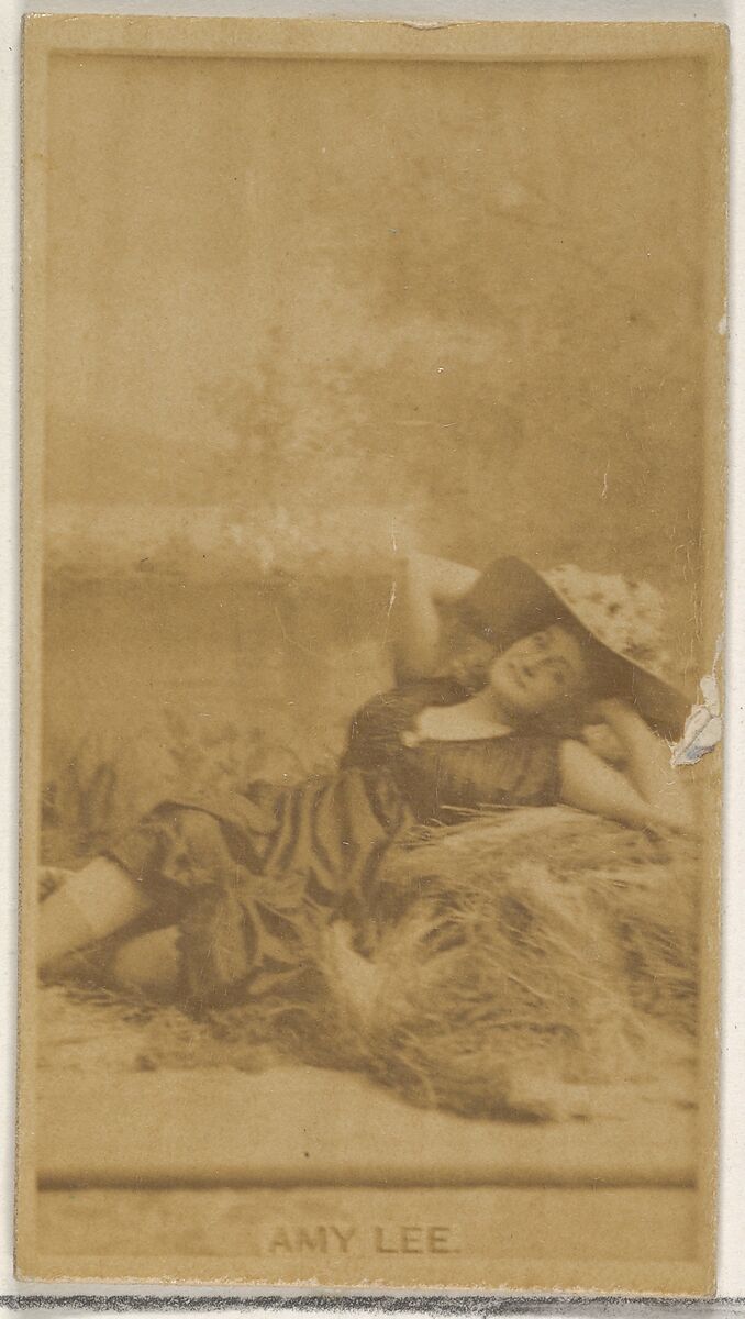 Amy Lee, from the Actors and Actresses series (N45, Type 8) for Virginia Brights Cigarettes, Issued by Allen &amp; Ginter (American, Richmond, Virginia), Albumen photograph 