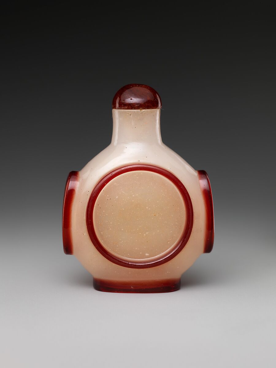 Snuff bottle, Glass, China 