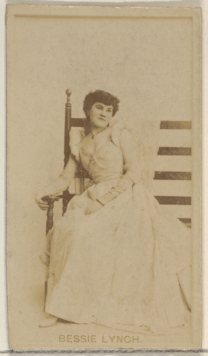 Bessie Lynch, from the Actors and Actresses series (N45, Type 8) for Virginia Brights Cigarettes, Issued by Allen &amp; Ginter (American, Richmond, Virginia), Albumen photograph 