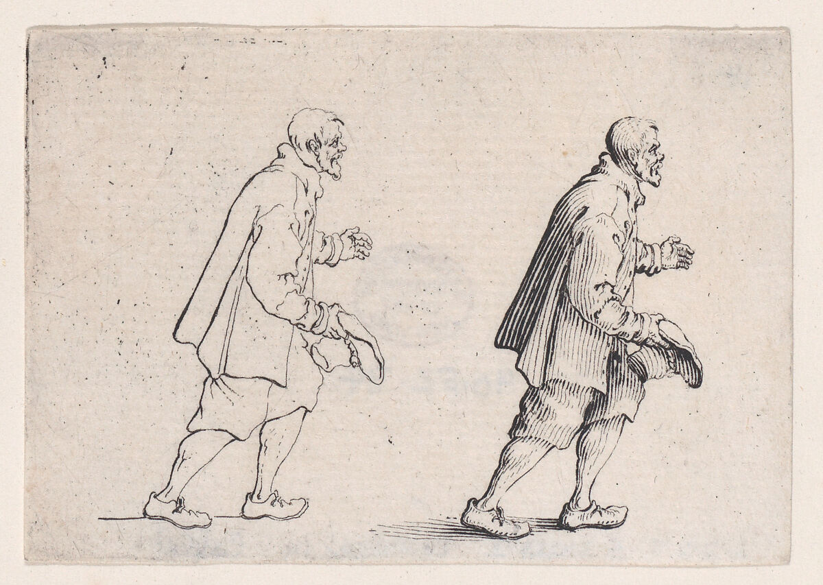 Le Paysan Qui Salue (The Peasant who Bows), from Les Caprices Series A, The Florence Set, Jacques Callot (French, Nancy 1592–1635 Nancy), Etching 