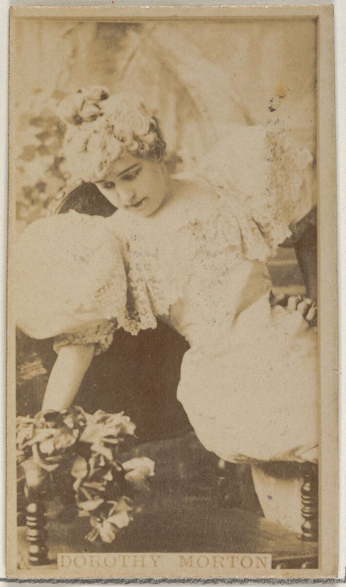 Dorothy Morton, from the Actors and Actresses series (N45, Type 8) for Virginia Brights Cigarettes, Issued by Allen &amp; Ginter (American, Richmond, Virginia), Albumen photograph 