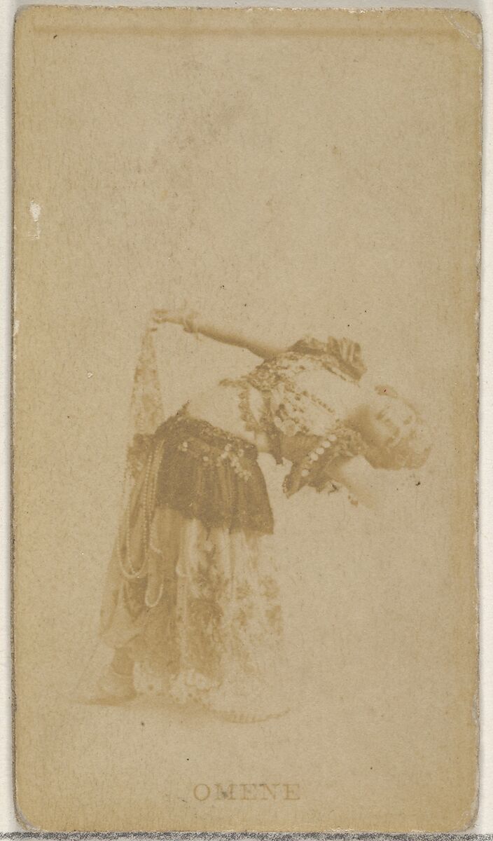 Omene, from the Actors and Actresses series (N45, Type 8) for Virginia Brights Cigarettes, Issued by Allen &amp; Ginter (American, Richmond, Virginia), Albumen photograph 