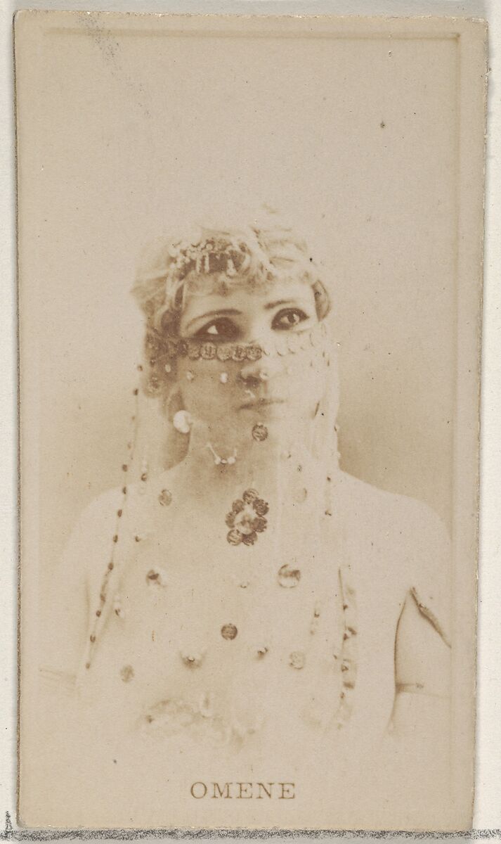 Omene, from the Actors and Actresses series (N45, Type 8) for Virginia Brights Cigarettes, Issued by Allen &amp; Ginter (American, Richmond, Virginia), Albumen photograph 