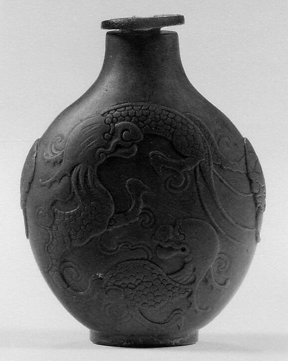 Snuff Bottle, Clay, China 