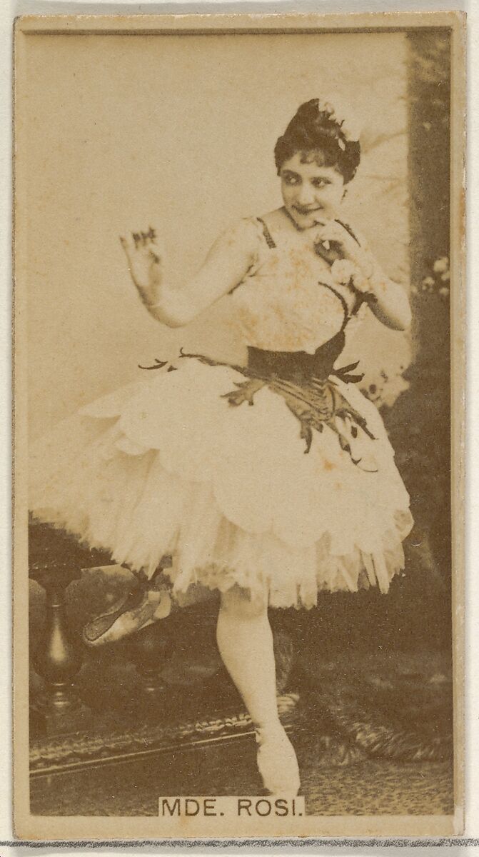 Mde. Rosi, from the Actors and Actresses series (N45, Type 8) for Virginia Brights Cigarettes, Issued by Allen &amp; Ginter (American, Richmond, Virginia), Albumen photograph 