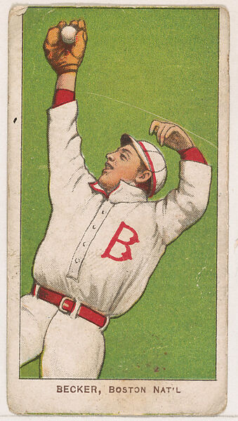 Beals Becker, Boston, from Coupon Cigarettes Baseball Issue, 1910, Coupon Cigarettes, Commercial color lithograph 