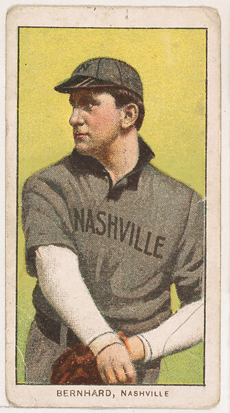 Bill Bernhard, Nashville, from Coupon Cigarettes Baseball Issue, 1910, Coupon Cigarettes, Commercial color lithograph 