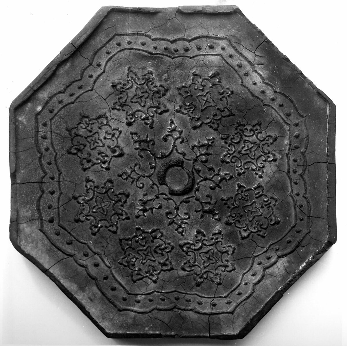 Ink Tablet with Tang Mirror Design, Black ink, China 