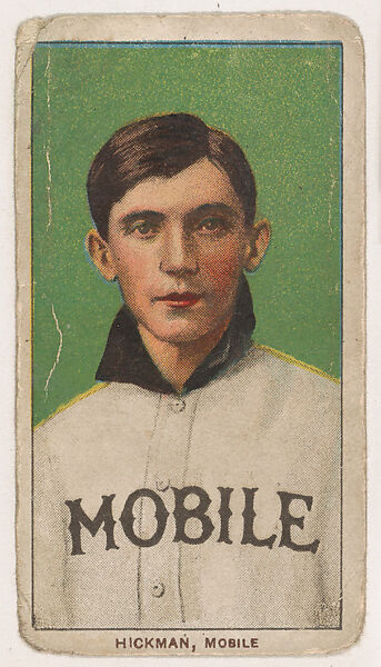 Gordon Hickman, Mobile, from Coupon Cigarettes Baseball Issue, 1910, Coupon Cigarettes, Commercial color lithograph 