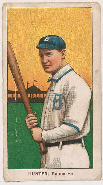 George Hunter, Brooklyn, from Coupon Cigarettes Baseball Issue, 1910, Coupon Cigarettes, Commercial color lithograph 
