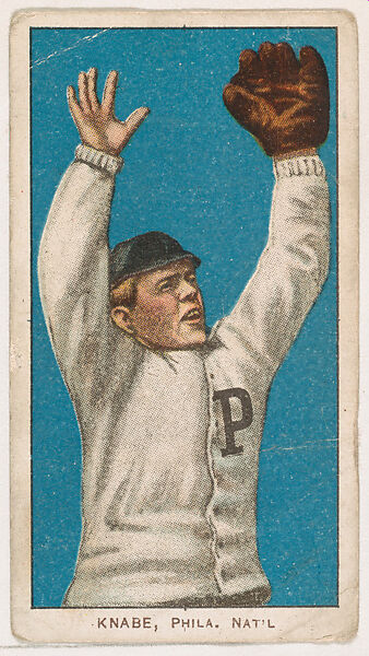Otto Knabe, Philadelphia, from Coupon Cigarettes Baseball Issue, 1910, Coupon Cigarettes, Commercial color lithograph 