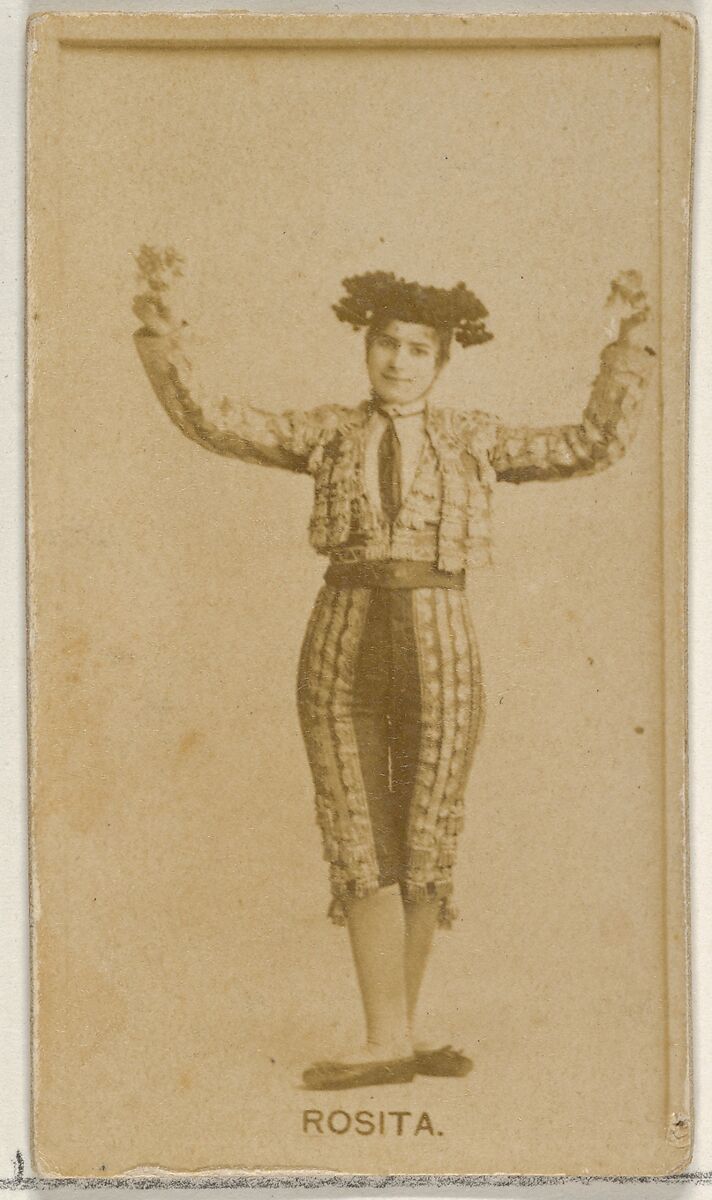 Rosita, from the Actors and Actresses series (N45, Type 8) for Virginia Brights Cigarettes, Issued by Allen &amp; Ginter (American, Richmond, Virginia), Albumen photograph 