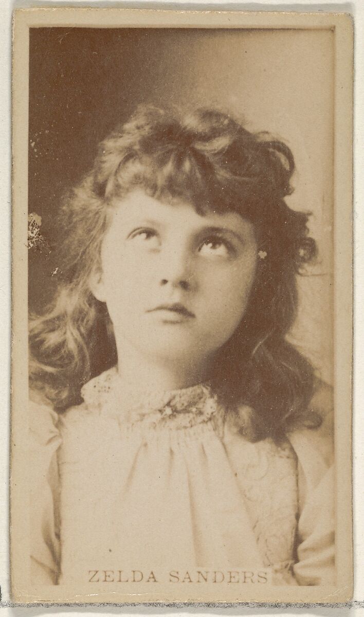 Zelda Sanders, from the Actors and Actresses series (N45, Type 8) for Virginia Brights Cigarettes, Issued by Allen &amp; Ginter (American, Richmond, Virginia), Albumen photograph 