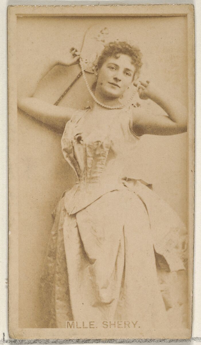 Mlle. Shery, from the Actors and Actresses series (N45, Type 8) for Virginia Brights Cigarettes, Issued by Allen &amp; Ginter (American, Richmond, Virginia), Albumen photograph 