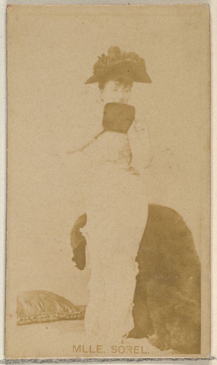 Mlle. Sorel, from the Actors and Actresses series (N45, Type 8) for Virginia Brights Cigarettes, Issued by Allen &amp; Ginter (American, Richmond, Virginia), Albumen photograph 
