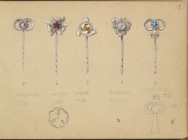 Designs for Five Stickpins