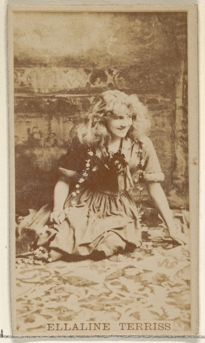 Ellaline Terriss, from the Actors and Actresses series (N45, Type 8) for Virginia Brights Cigarettes, Issued by Allen &amp; Ginter (American, Richmond, Virginia), Albumen photograph 