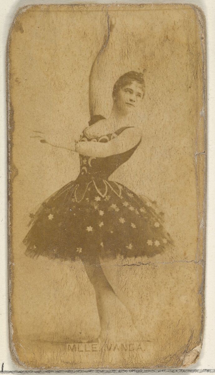 Mlle. Vanda, from the Actors and Actresses series (N45, Type 8) for Virginia Brights Cigarettes, Issued by Allen &amp; Ginter (American, Richmond, Virginia), Albumen photograph 