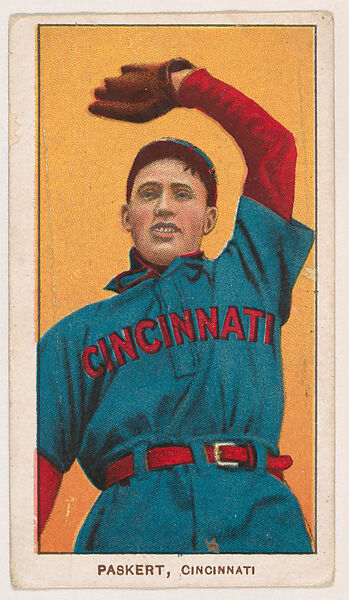 Dode Paskert, Cincinnati, from Coupon Cigarettes Baseball Issue, 1910, Coupon Cigarettes, Commercial color lithograph 