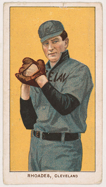 Bob Rhoades, Cleveland, from Coupon Cigarettes Baseball Issue, 1910, Coupon Cigarettes, Commercial color lithograph 