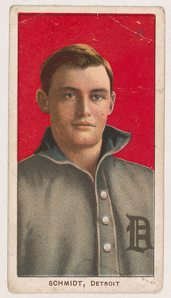 Boss Schmidt, Detroit, from Coupon Cigarettes Baseball Issue, 1910, Coupon Cigarettes, Commercial color lithograph 