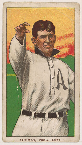 Ira Thomas, Philadelphia, from Coupon Cigarettes Baseball Issue, 1910, Coupon Cigarettes, Commercial color lithograph 