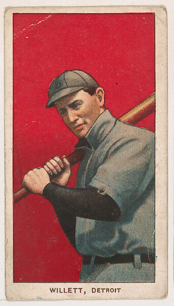 Ed Willett, Detroit, from Coupon Cigarettes Baseball Issue, 1910, Coupon Cigarettes, Commercial color lithograph 